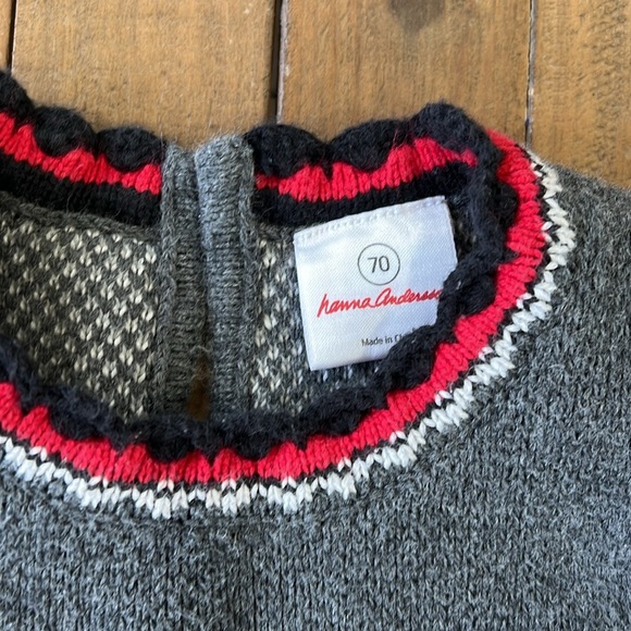 Hanna andersson fair isle snowflake knit holiday sweater dress - Picture 3 of 5